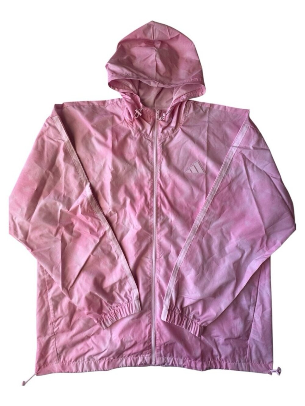 adidas Men's Essentials All Over Printed Woven Jacket Light Pink Size XL